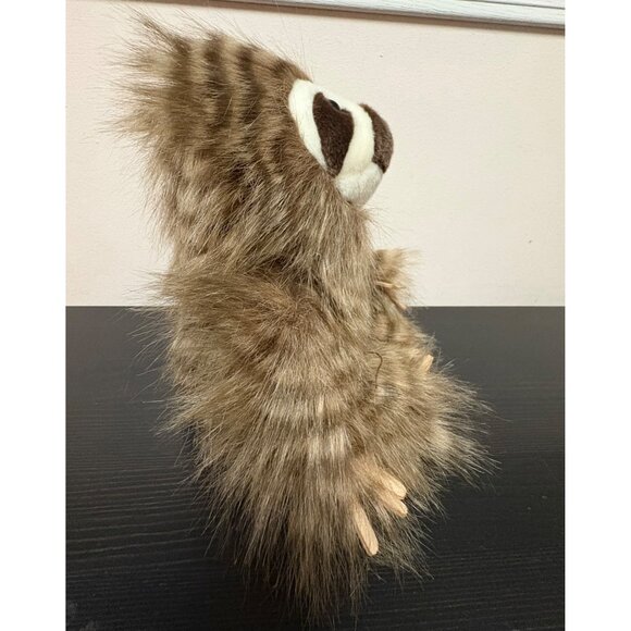 Aurora World Brown & White Plush Sloth Stuffed Animal 2018 Furry Hair - Picture 8 of 11